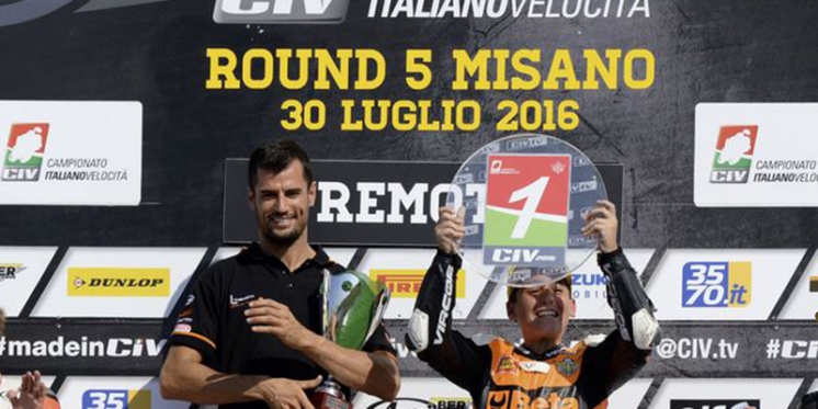 Vittoria di Taccini a Misano